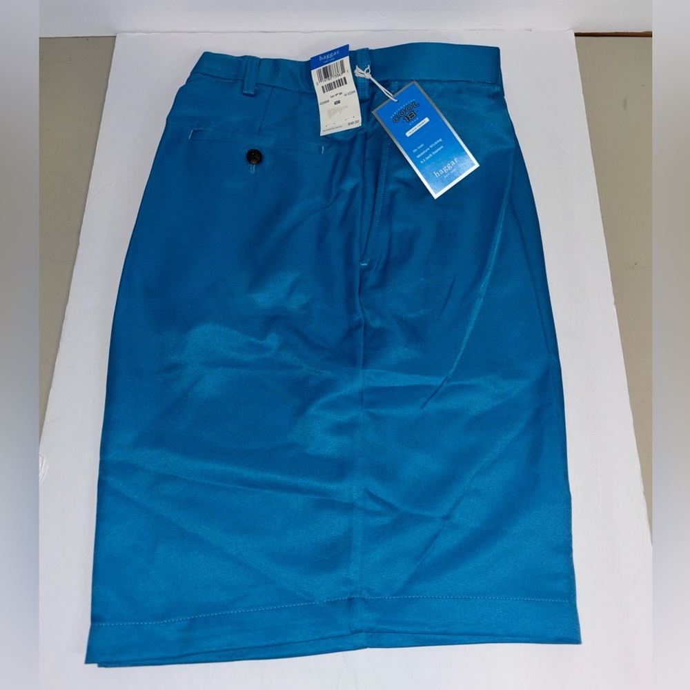 Haggar Men's Flat Front Shorts Ocean